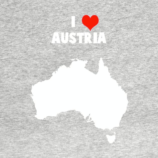 I Love Australia Mixed Up Map by bullshirter